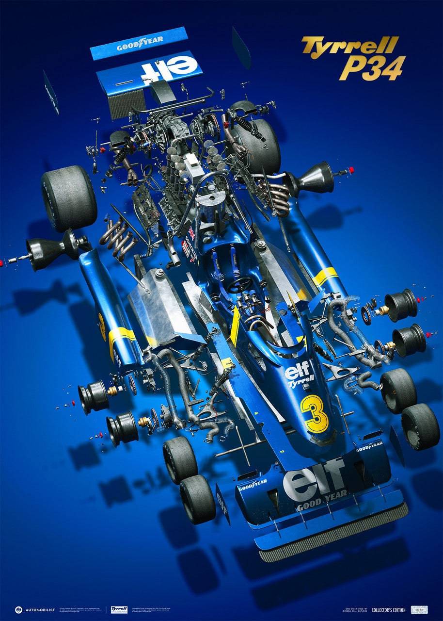 Tyrrell P34 - The Joy of Six Wheels | Collector's Edition | Unique Numbers