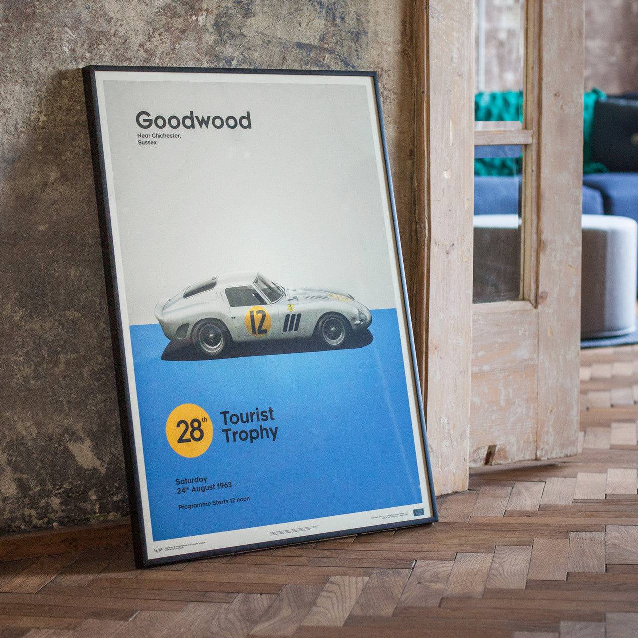 Ferrari 250 GTO - White - Goodwood TT - 1963 - Limited Poster