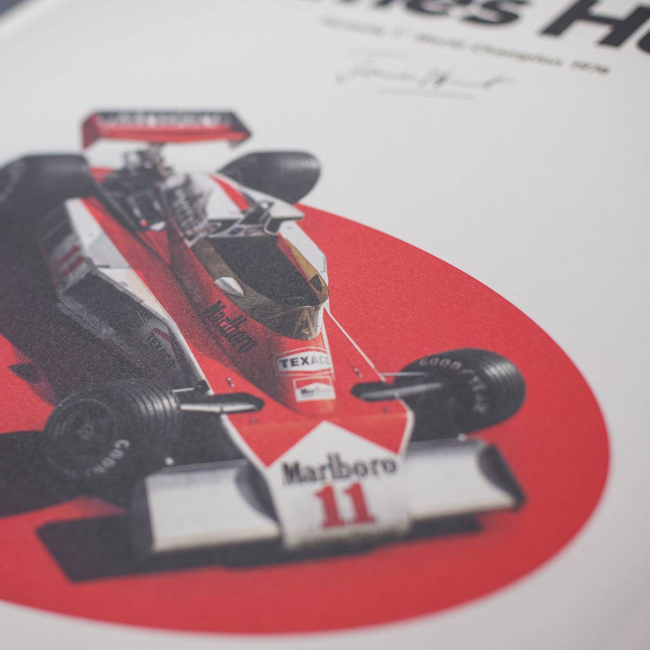 McLaren M23 - James Hunt - Japan - Japanese GP - 1976 - Limited Poster
