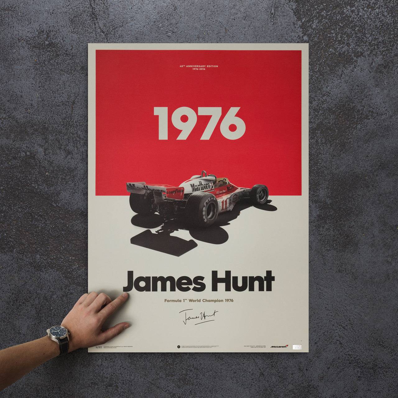 McLaren M23 - James Hunt - Marlboro - Japanese GP - 1976 - Limited Poster