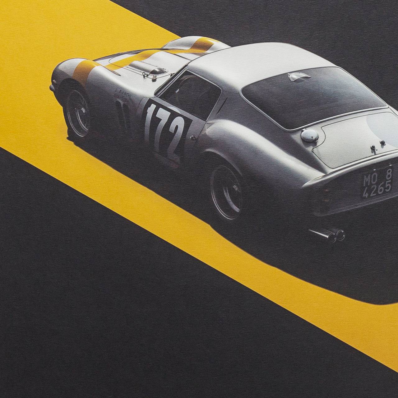Ferrari 250 GTO - Silver - Tour de France - 1964 - Limited Poster