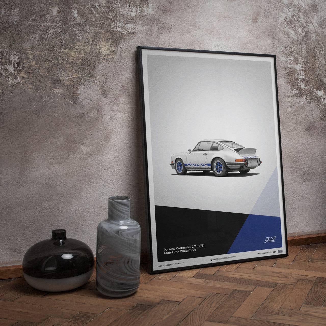 Porsche 911 RS - White - Limited Poster