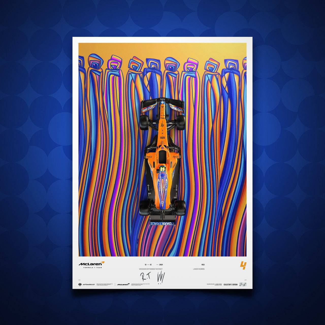 Signed by Rabab Tantawy - McLaren x Vuse - Lando Norris - Driven by Change - 2021 | Collector's Edition