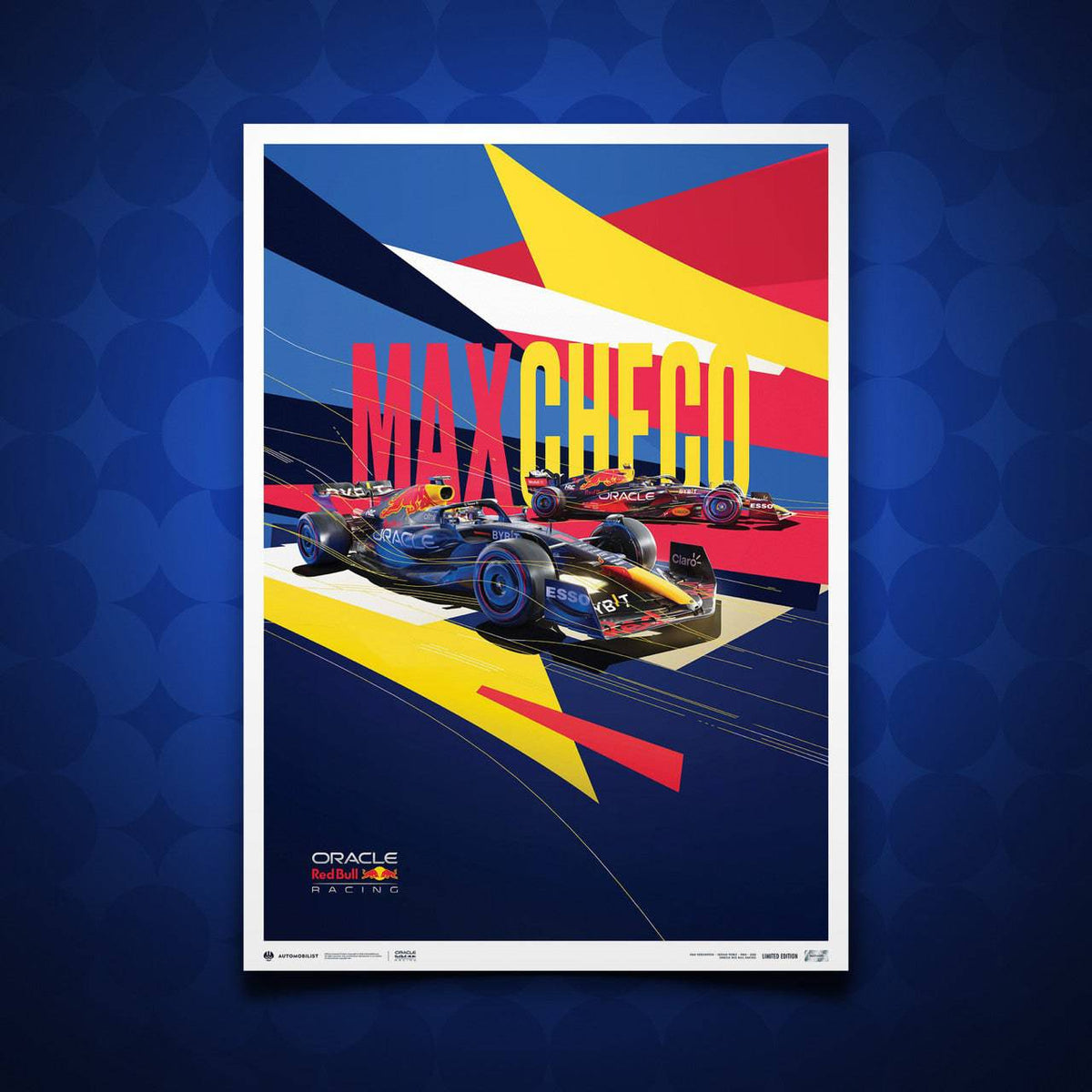 Oracle Red Bull Racing Team | 2022 | Unique Numbers Poster | Automobilist
