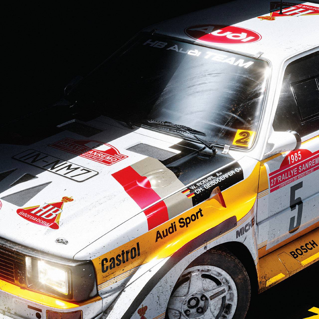 Audi Quattro S1 - Walter Röhrl & Christian Geistdörfer - Shadow - San Remo - 1985 | Limited Edition