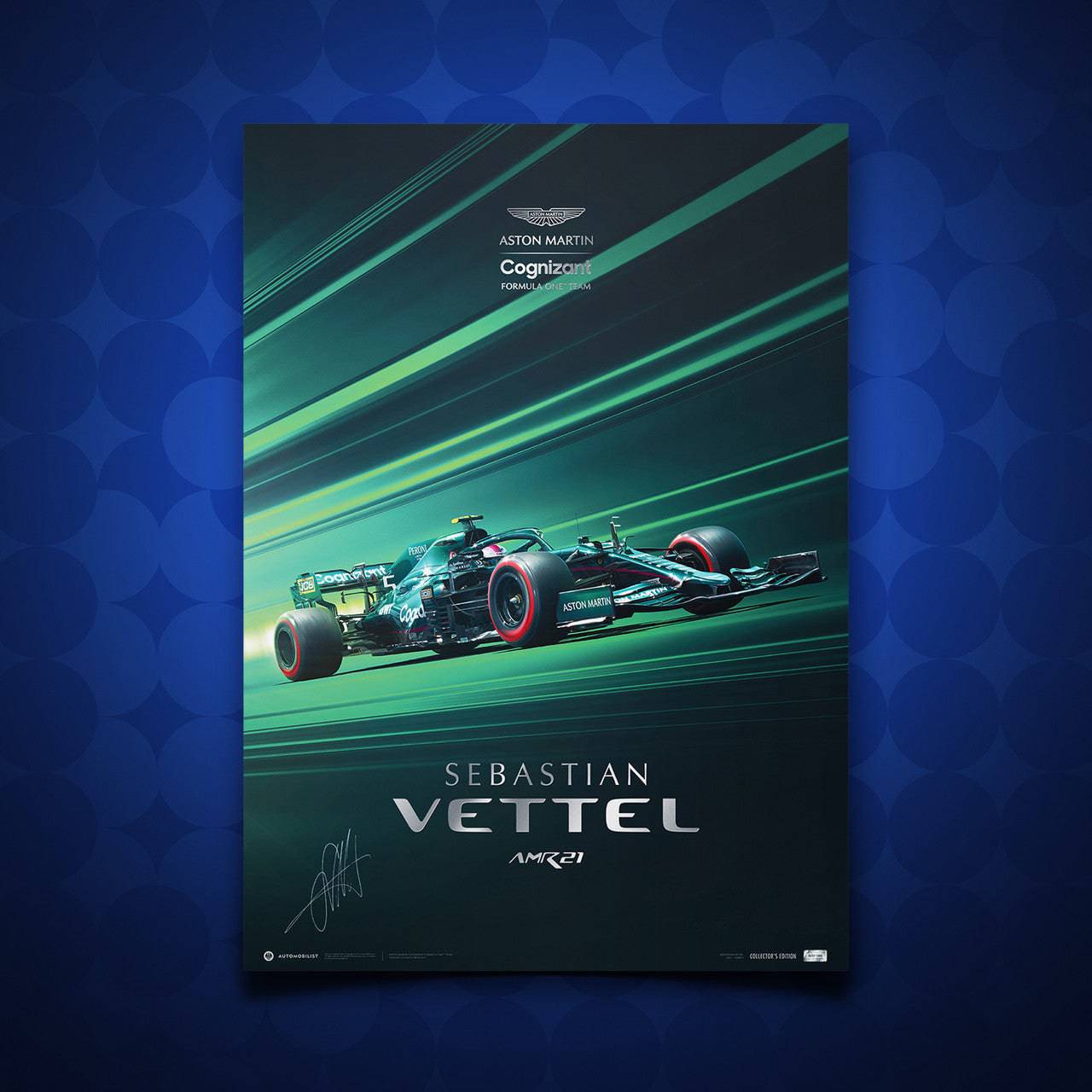 Signed by Sebastian Vettel | 2021 Aston Martin Cognizant Formula One ...
