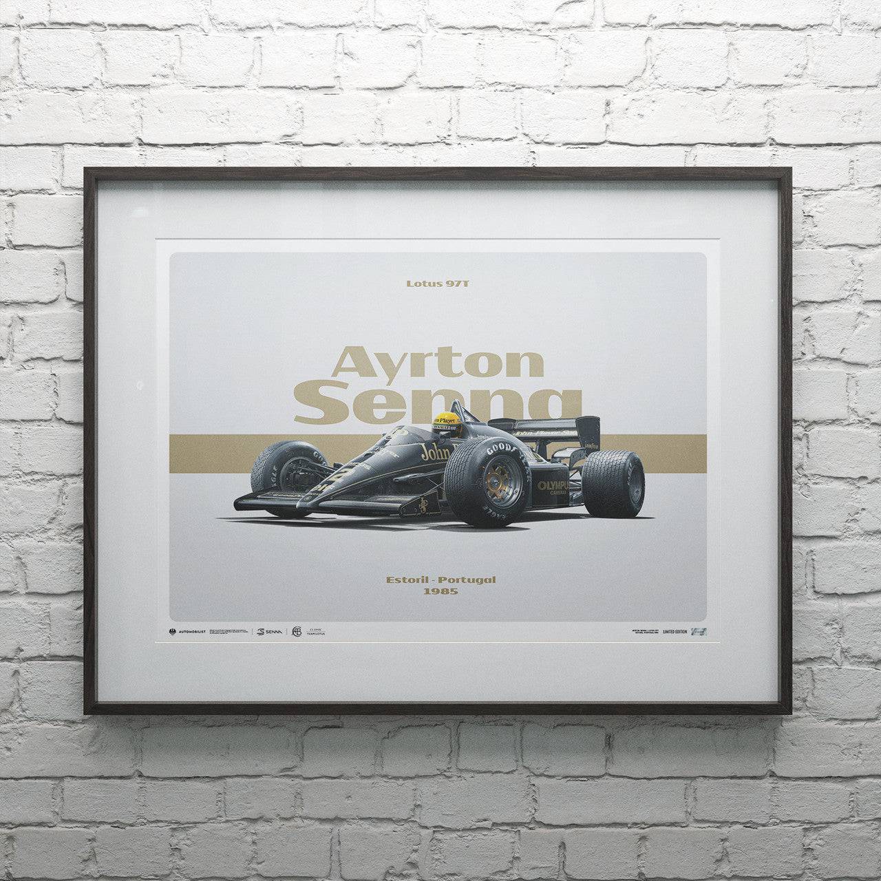 Lotus 97T - Ayrton Senna - Horizontal Tribute - Estoril, 1985 | Limited Edition