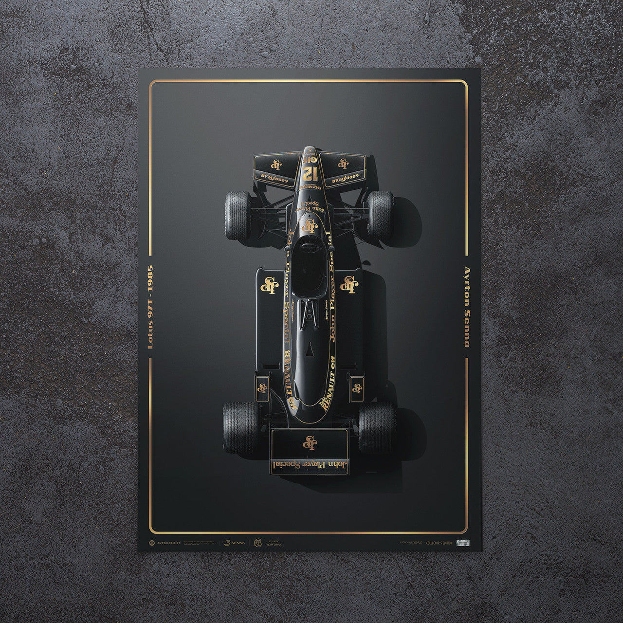 Lotus 97T - Ayrton Senna - Stunning Black - Estoril, 1985 | Collector’s Edition