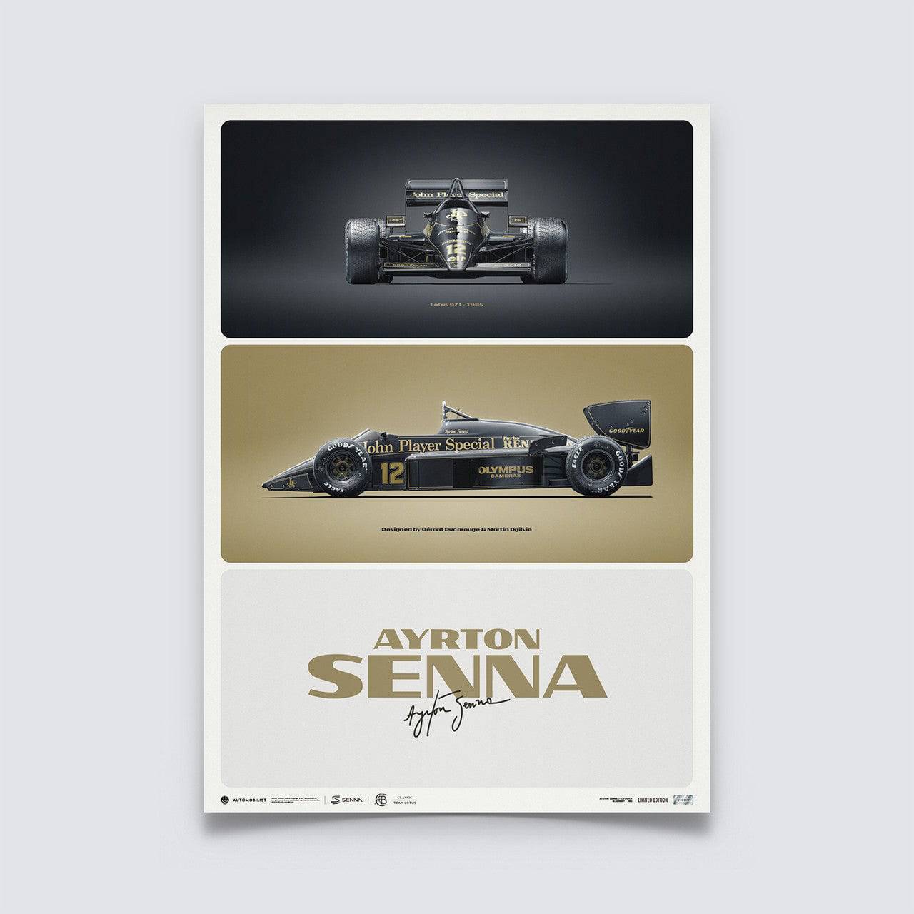 Poster Il favoloso pilota di Formula 1 Ayrton Senna – Compra poster e  quadri online