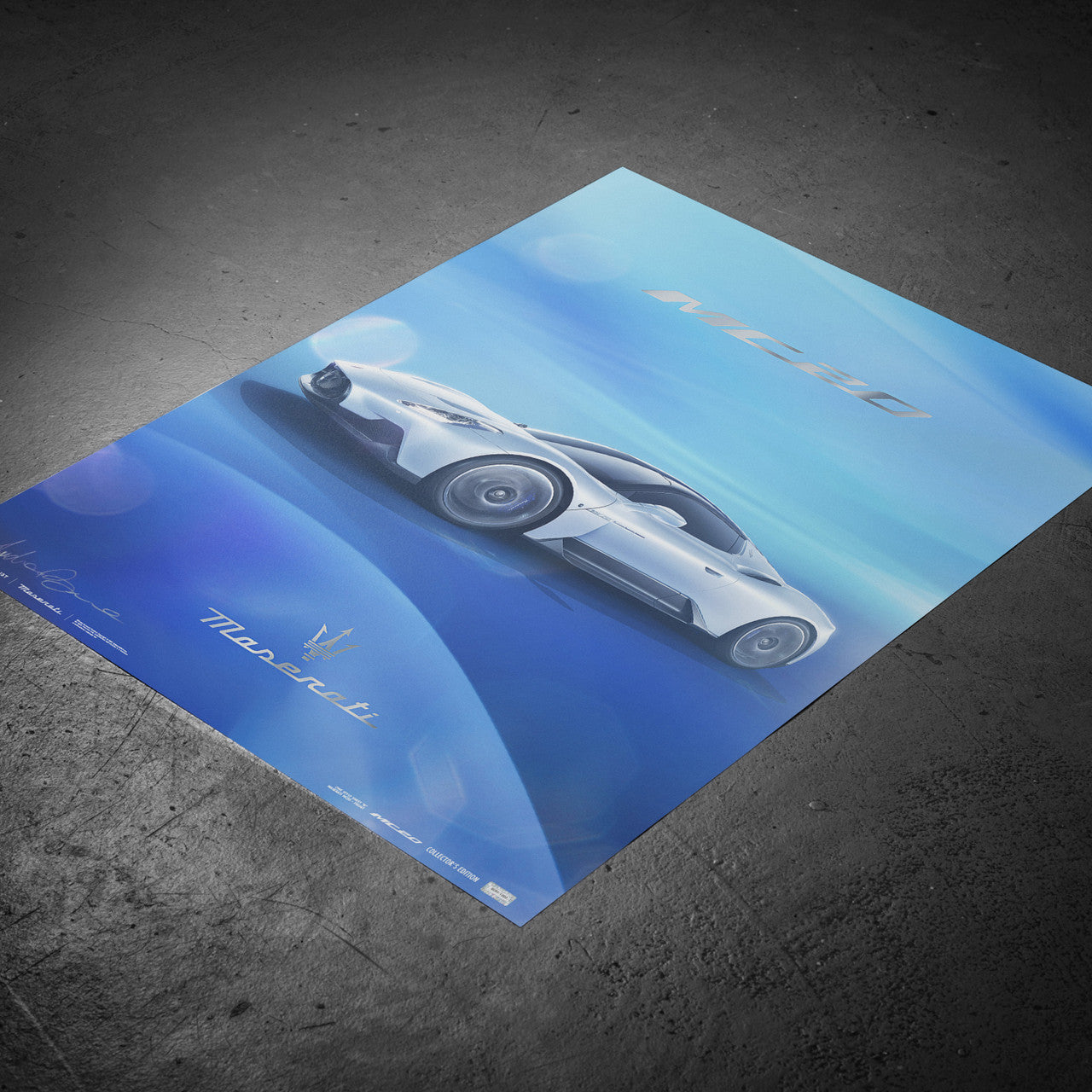 Signed by Andrea Bruno - Maserati MC20 - Side - 2020 | Collector’s Edition - Automobilist