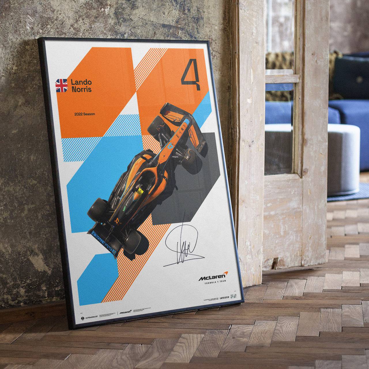 Signed by Lando Norris - McLaren Formula 1 Team - Lando Norris - 2022 | Limited Edition