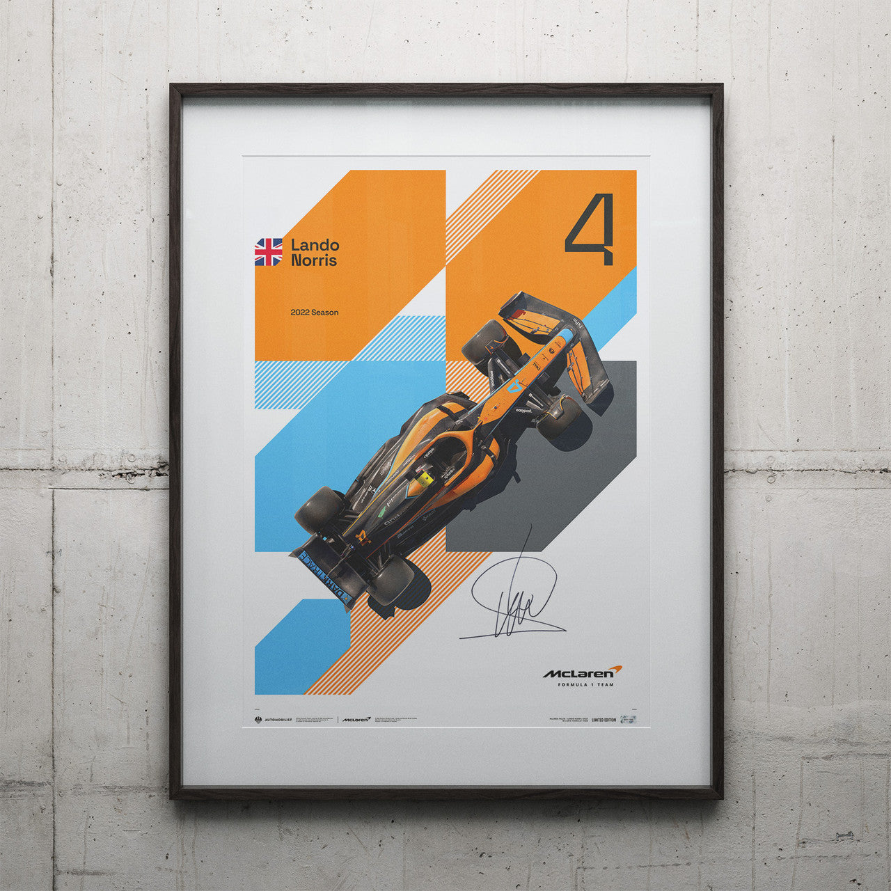 Signed by Lando Norris - McLaren Formula 1 Team - Lando Norris - 2022 | Limited Edition