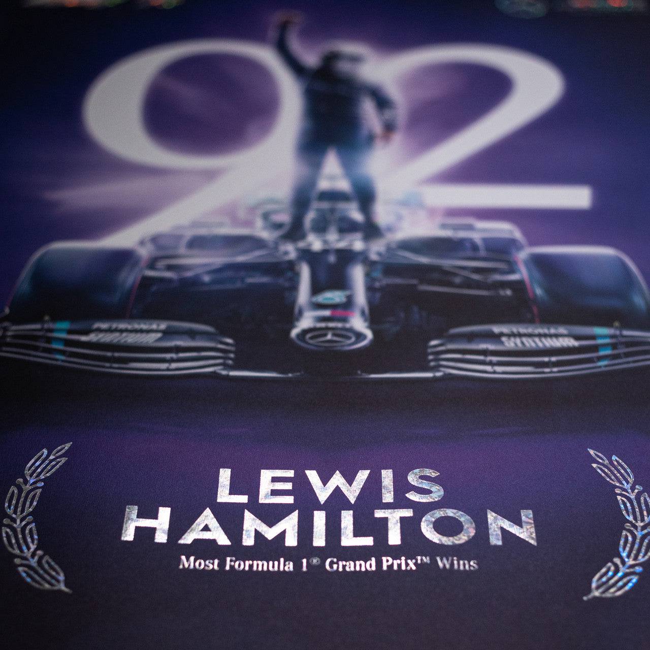 LEWIS HAMILTON'S F1 92ND WIN FOR MERCEDES-AMG PETRONAS POSTER