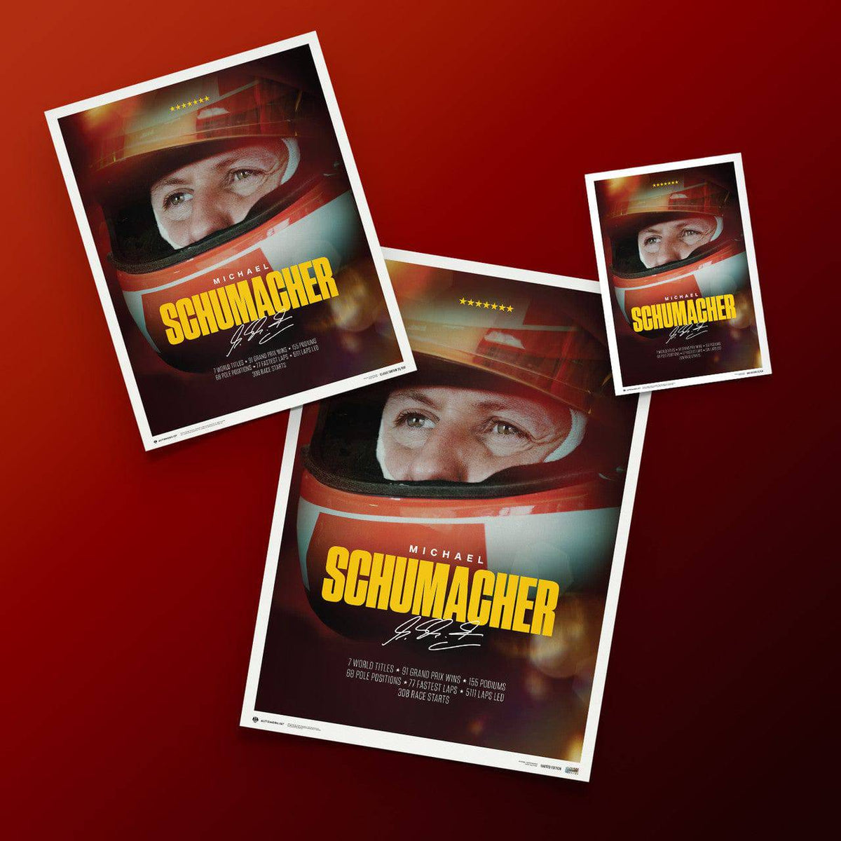 Michael Schumacher | 2023 Keep Fighting | Schumacher Poster | Automobilist