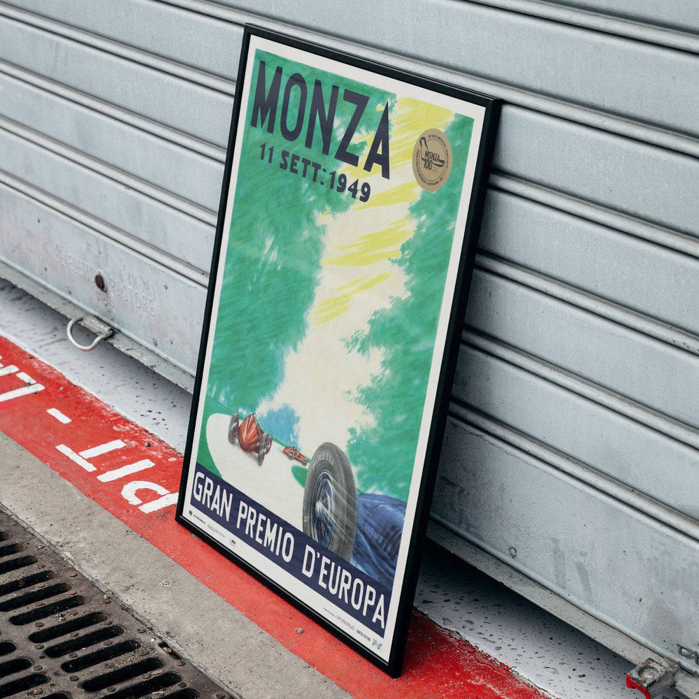 Monza - Grand Prix - 1949 - Vintage Racing Poster Monza - Grand Prix - 1949 - Vintage Racing Poster