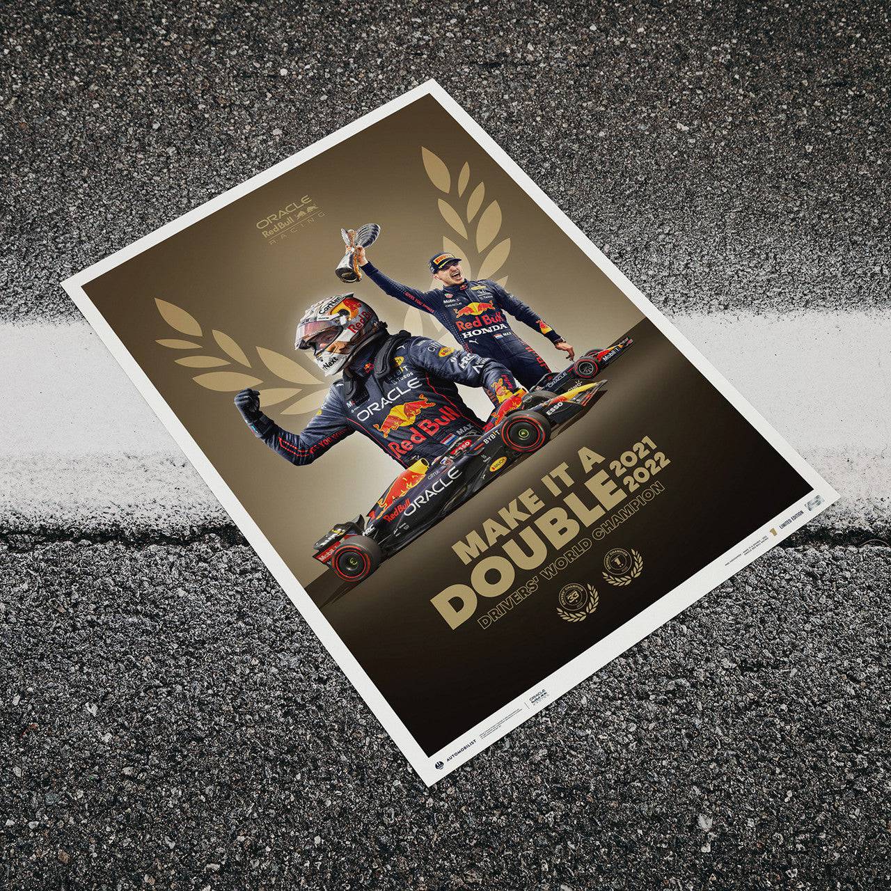 Oracle Red Bull Racing - Make It A Double - Max Verstappen - F1® World Drivers' Champion - 2022