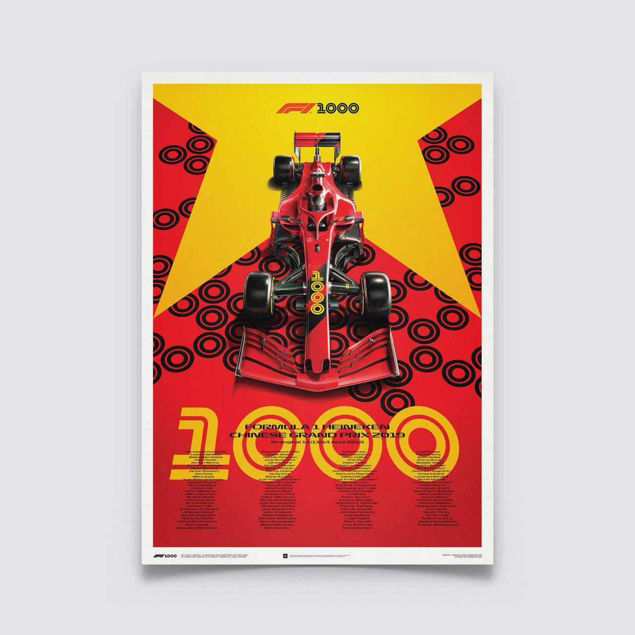 FORMULA 1 HEINEKEN CHINESE GRAND PRIX 2019 - Poster