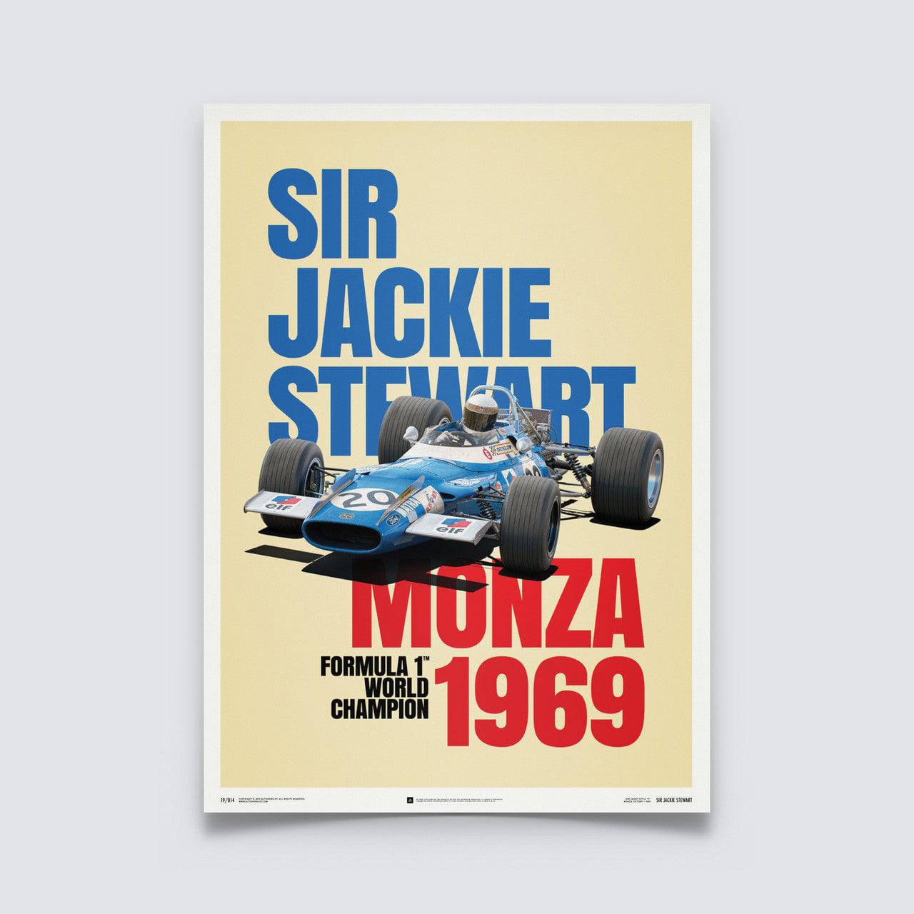 Matra MS80 - Sir Jackie Stewart - Monza Victory - 1969 - Poster