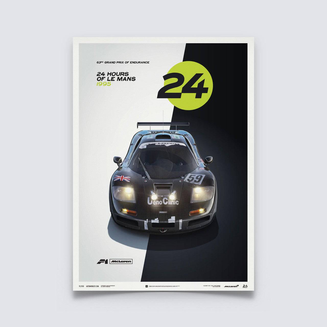 McLaren F1 GTR | 24h Le Mans Poster | Automobilist
