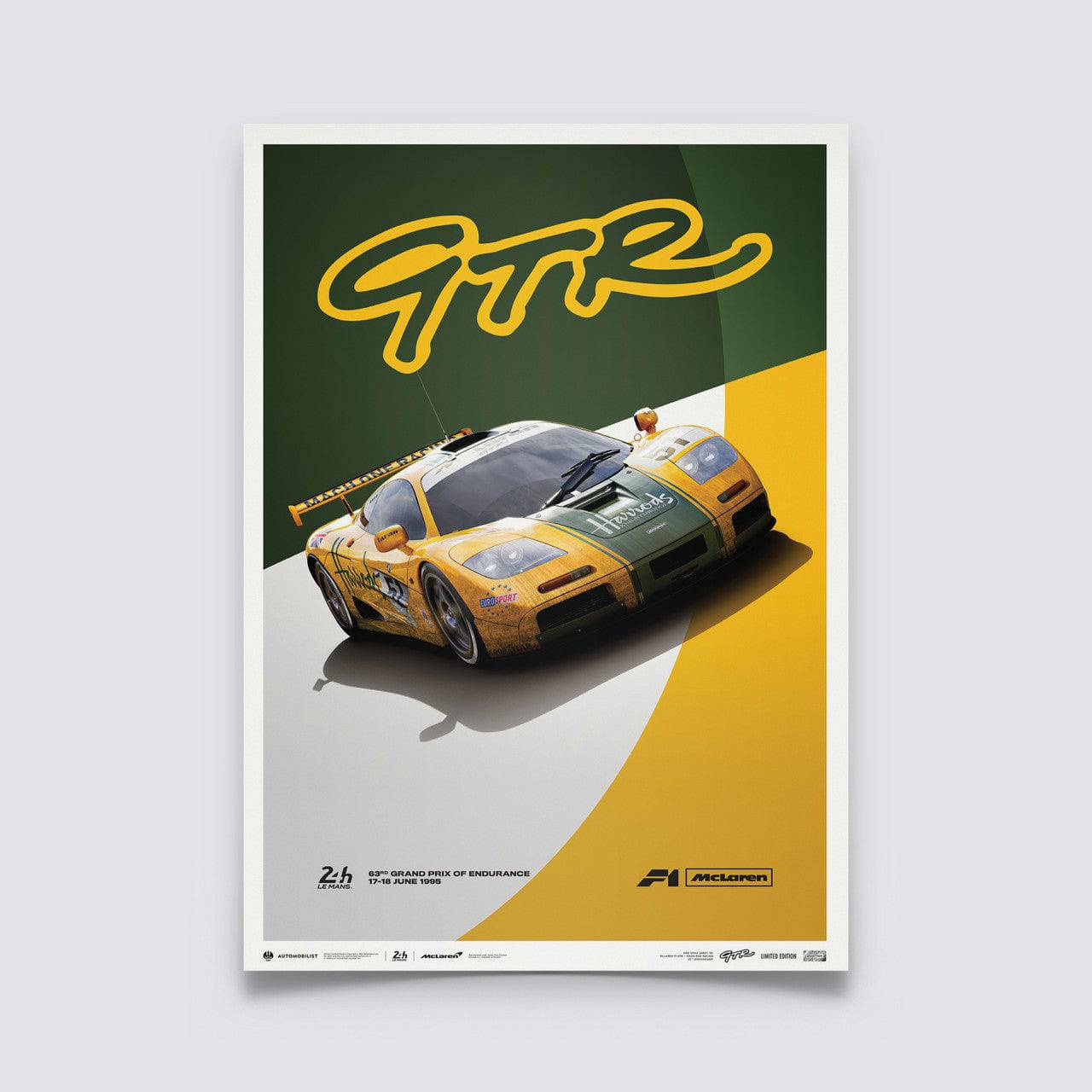 McLaren F1 GTR | 1995 Mach One Racing | McLaren Poster | Automobilist