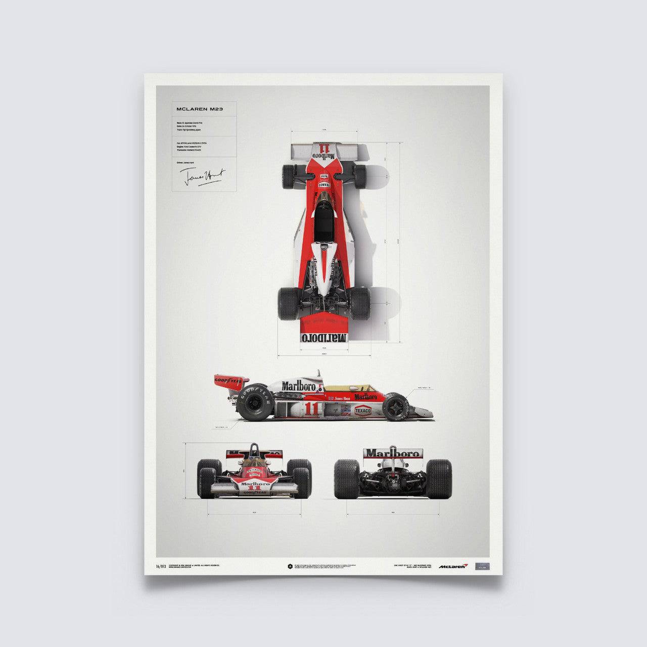 McLaren M23 - James Hunt - Blueprint - Japanese GP - 1976