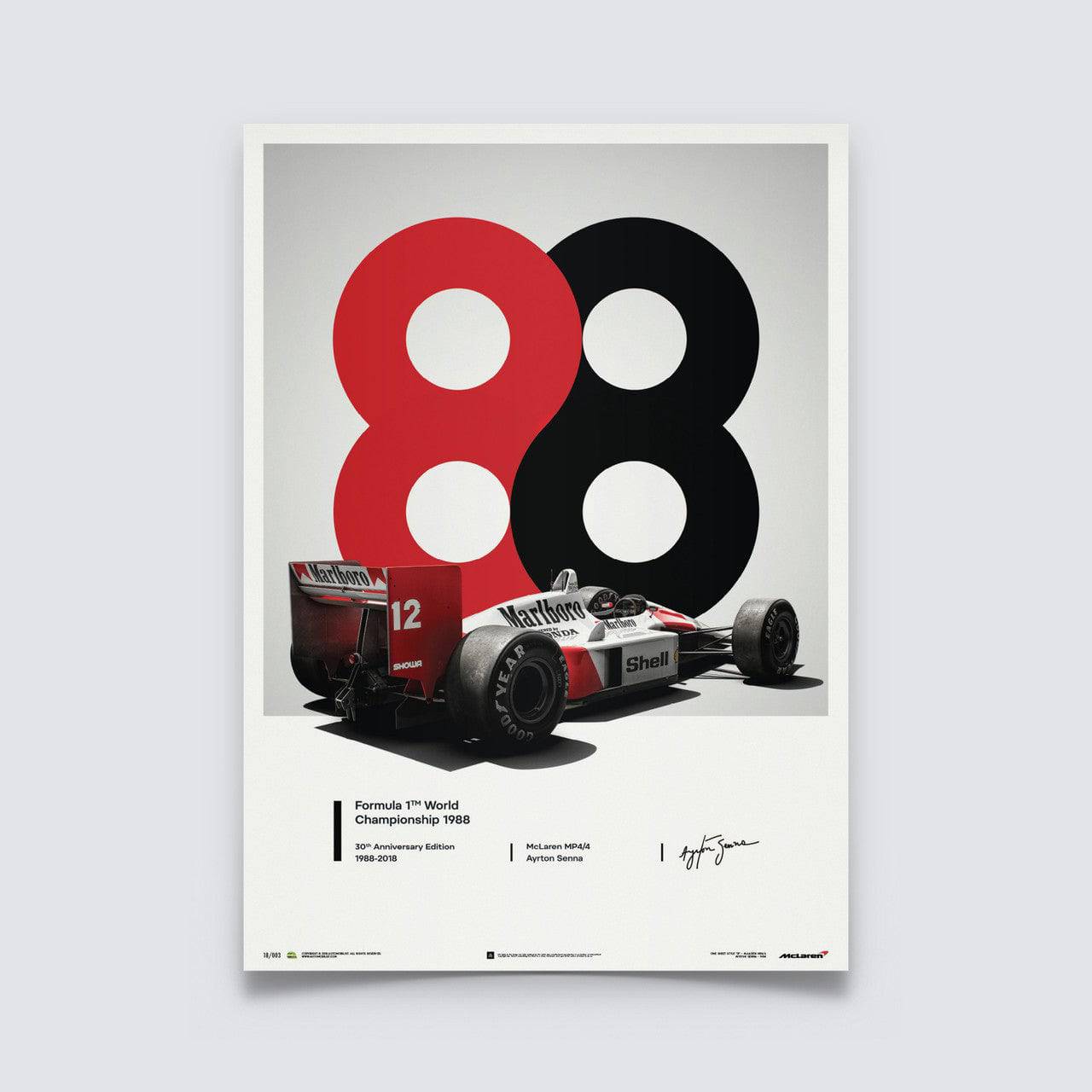 McLaren MP4/4 - Ayrton Senna - 88 - San Marino GP - 1988 | Unlimited Edition