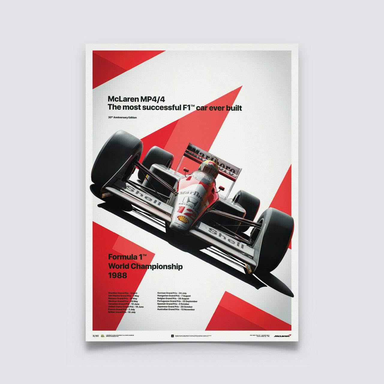 McLaren MP4/4 - Ayrton Senna - San Marino GP - 1988 | Unlimited Edition