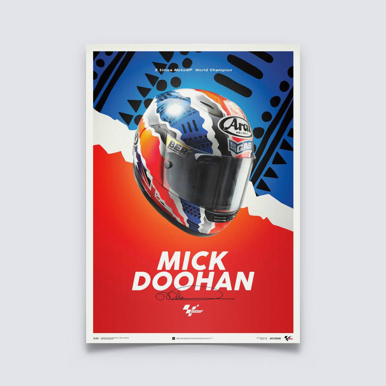 Mick Doohan - Helmet - 1999 - Poster