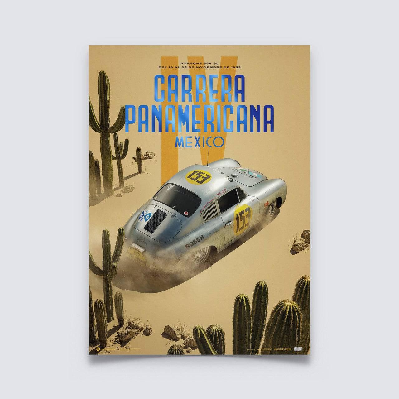 Porsche 356 SL N° 153 Carrera Panamericana 1953 Guillermo