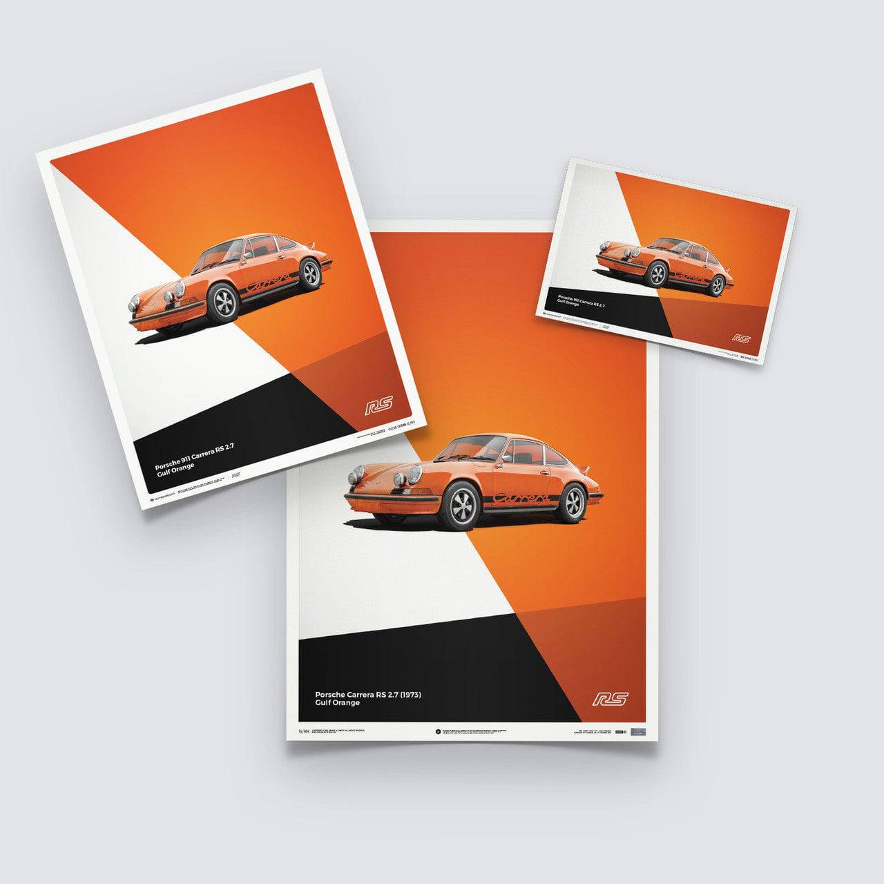 Porsche 911 RS - Orange - Limited Poster