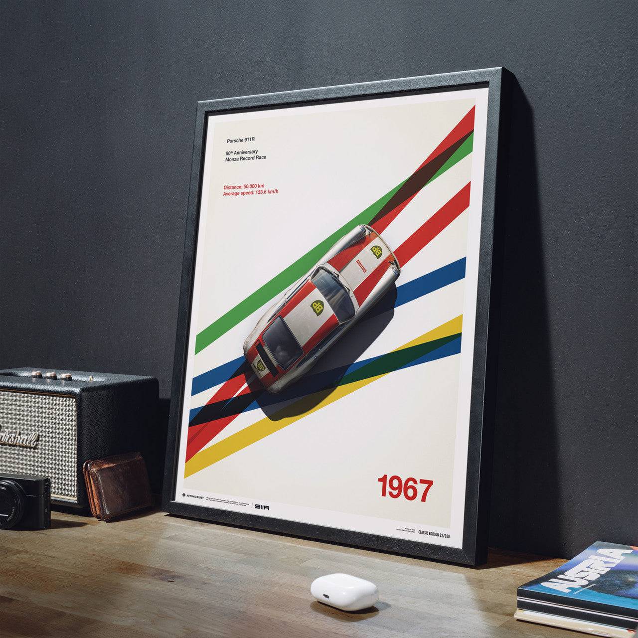 Porsche 911R BP Racing Monza 1967 Limited Poster | Automobilist