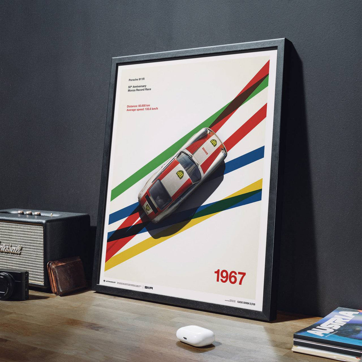 Porsche 911R | 1967 BP Racing Monza | Porsche Poster | Automobilist