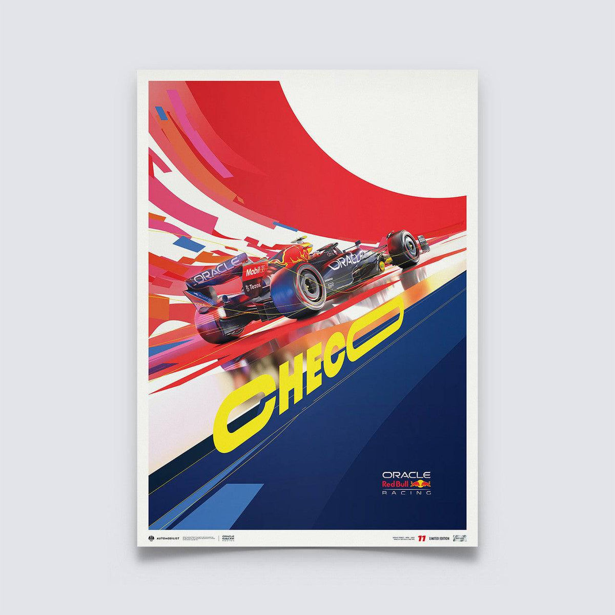 Sergio Pérez | 2022 Oracle Red Bull Racing | Red Bull Poster | Automobilist