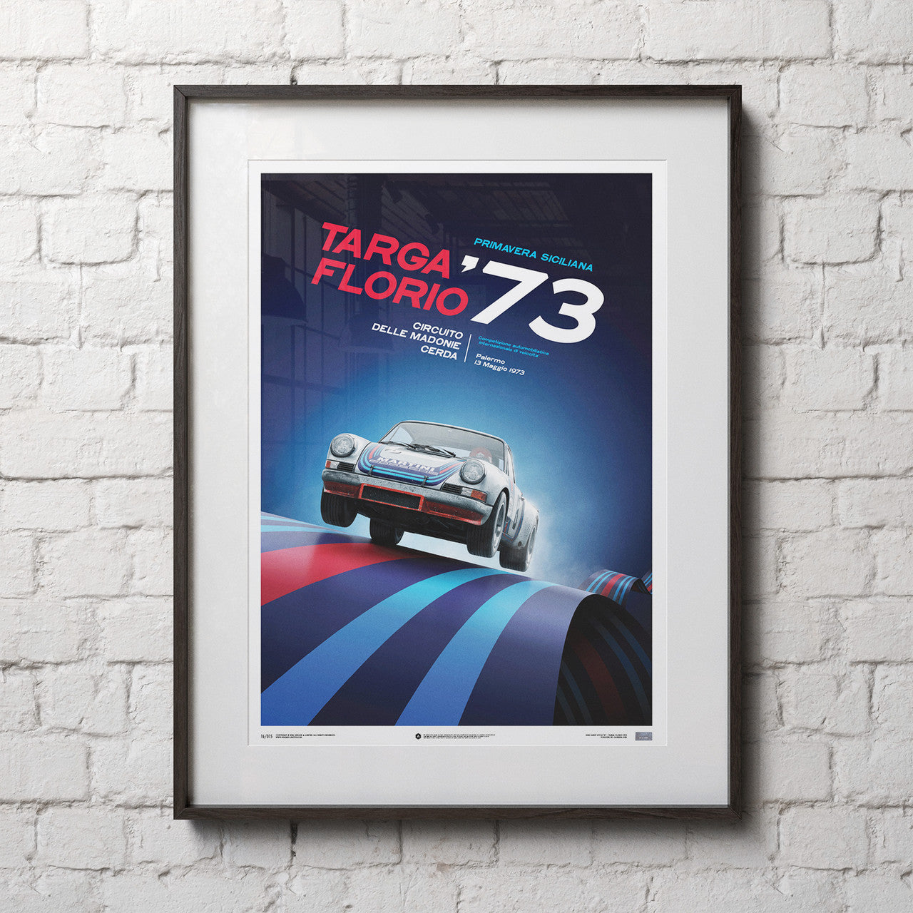 Porsche 911 Carrera RSR 2.8 – 50th Anniversary – 1973 – Targa Florio –  Poster