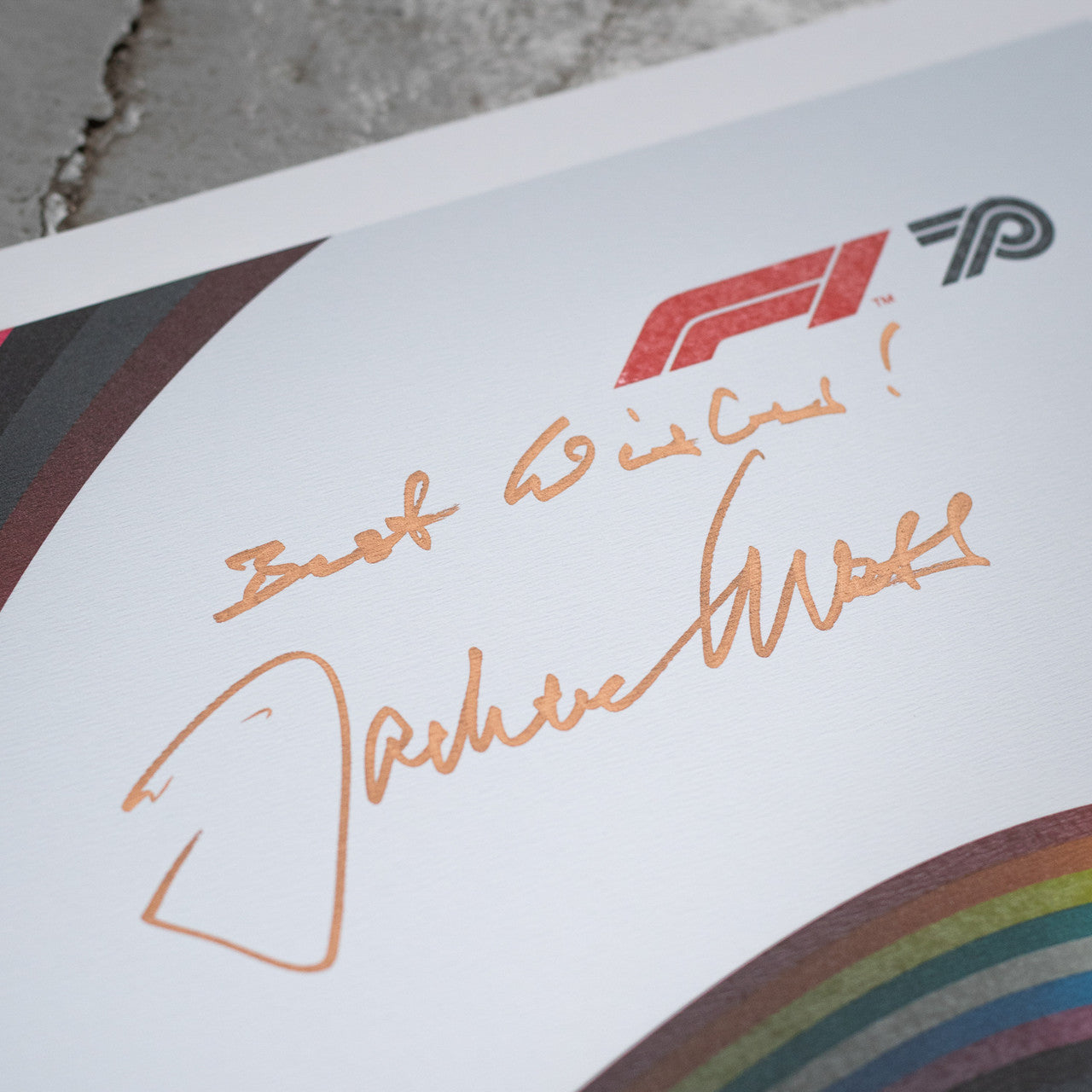 Signed by Jochen Mass - We Race As One | Limited Edition