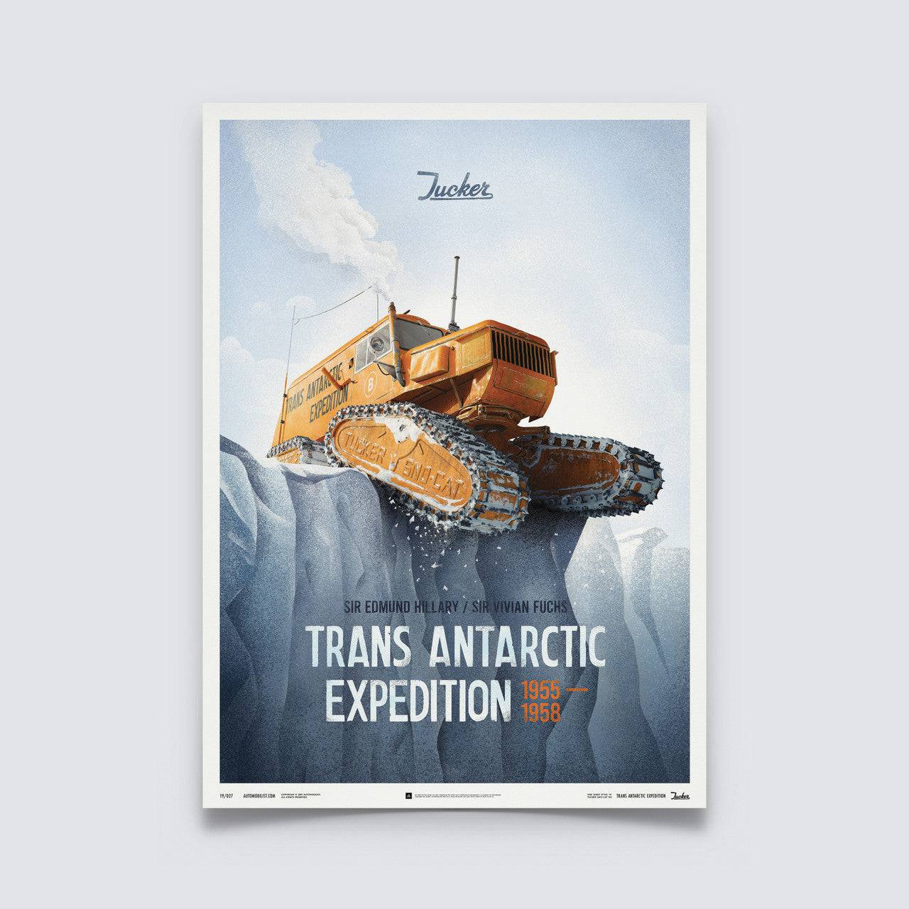 Trans Antarctic Expedition Tucker Sno-Cat 1958 Design Poster