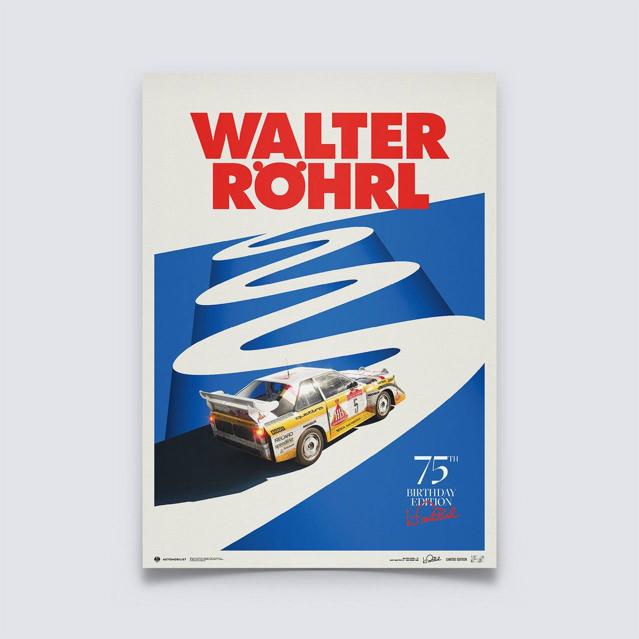 Walter Röhrl - 75th Birthday -  San Remo 1985 | Limited Edition
