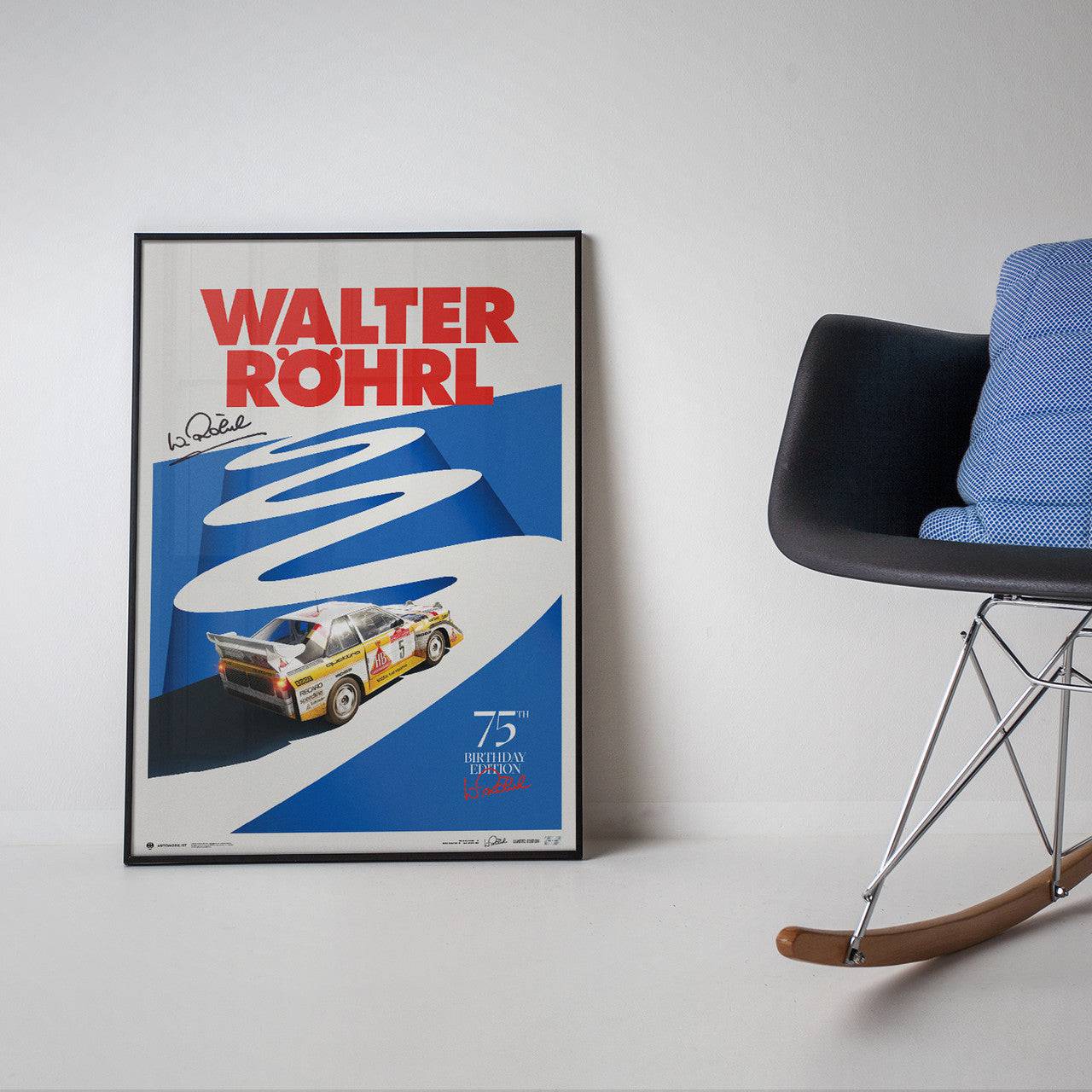 Walter Röhrl Signed - 75th Birthday - San Remo 1985 | Limited Edition