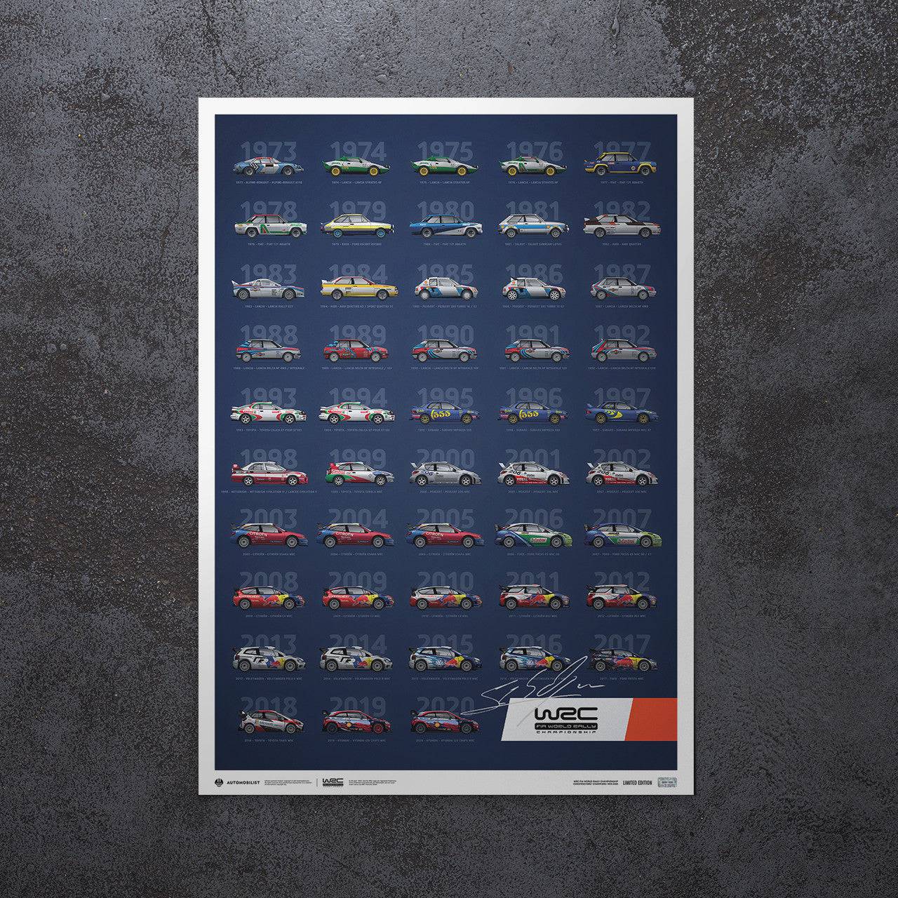 Sébastien Ogier - WRC Manufacturers’ Champions 1973-2020 - 48th Anniversary | Signed Limited Edition