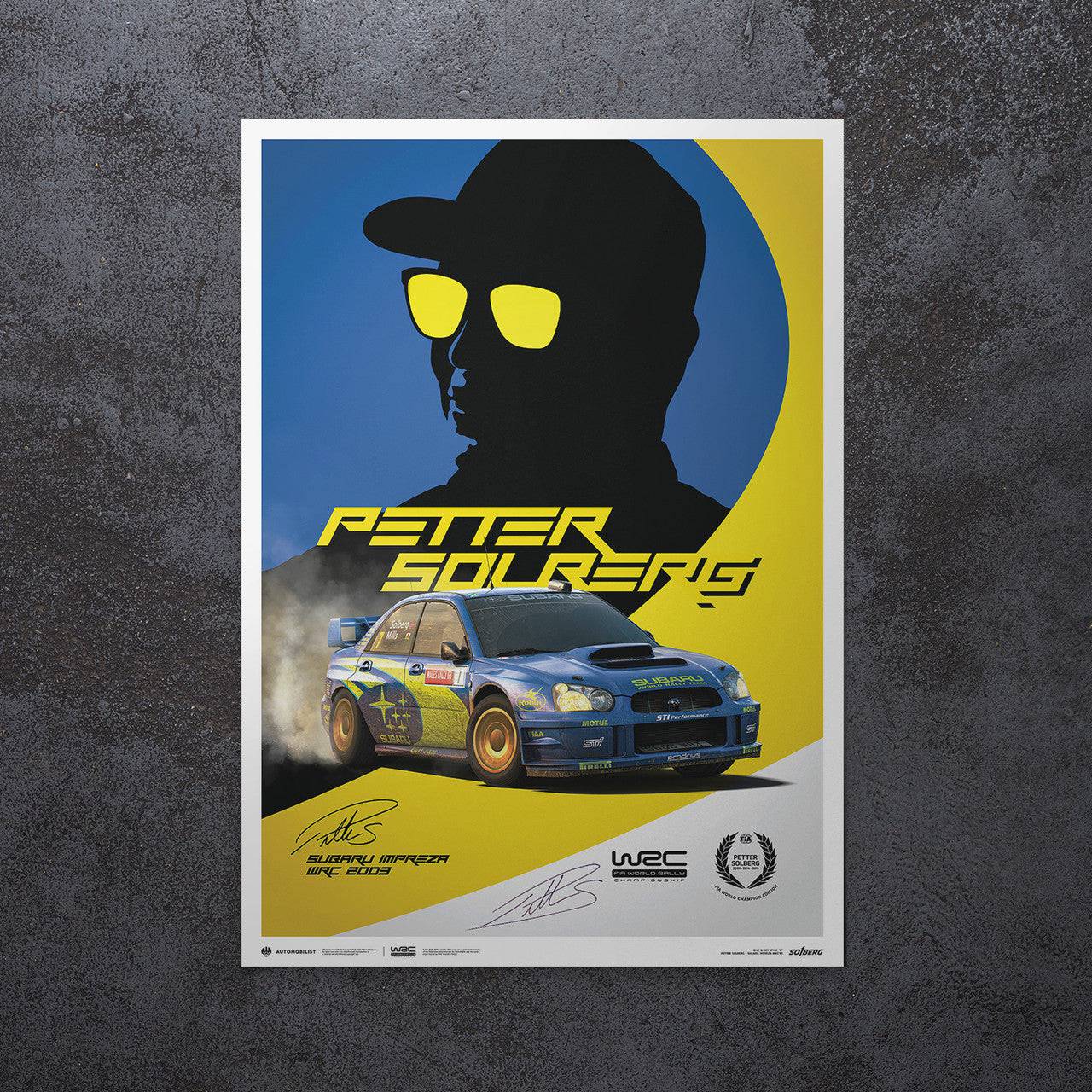 Petter Solberg - WRC Subaru Impreza 2003 Poster | Signed Limited Edition