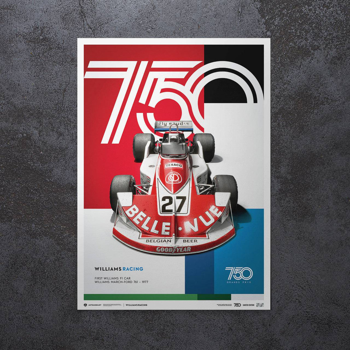 Williams Racing March-Ford 761 | 1977 | Williams Poster | Automobilist